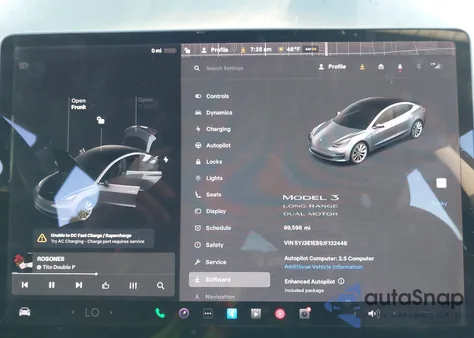 2018 Tesla Model 3 Long Range/Performance from USA, damaged, VIN 5YJ3E1EB9JF132448